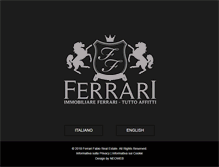 Tablet Screenshot of immobiliareferrari.com